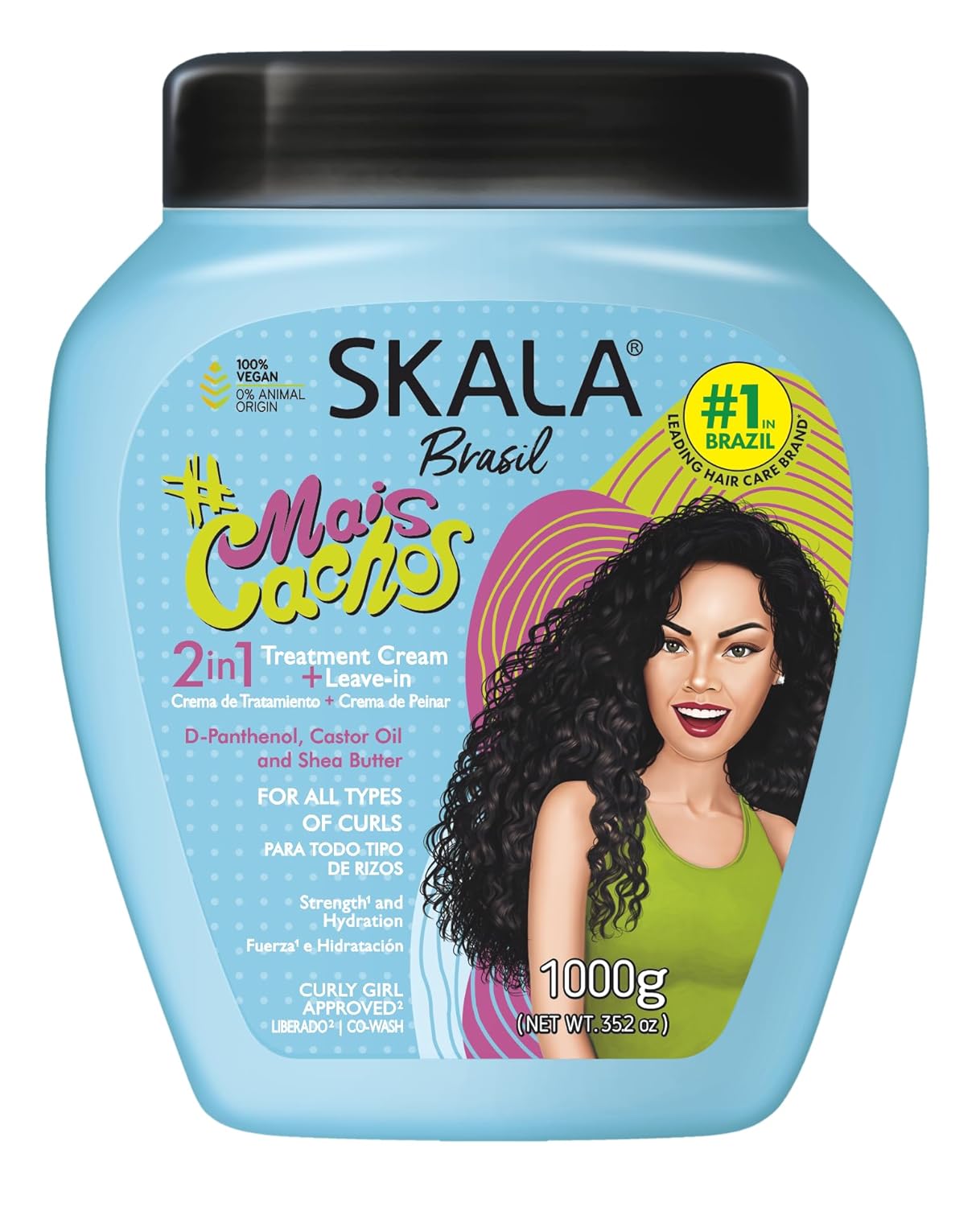 Masque capillaire réparateur 1KG – Cheveux bouclés, frisés, crépus
